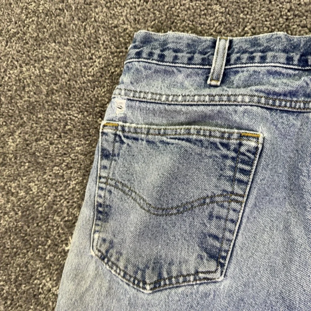 Carhartt B17 DST Jeans Mens 36x30 Blue Relaxed Straight Denim Distressed Work